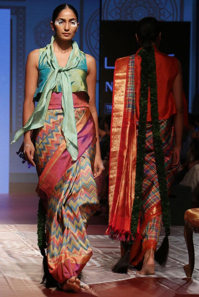 Sushmita Sen for RMKV Silks at lakme fashion week