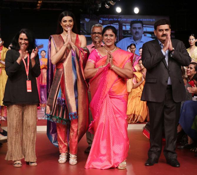 Sushmita Sen for RMKV Silks at lakme fashion week