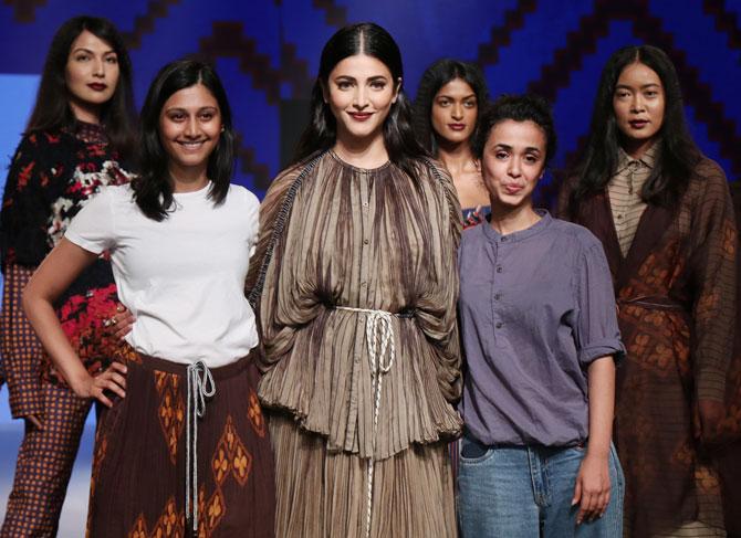 Shruti Hassan walks at Lakme Fashion Week