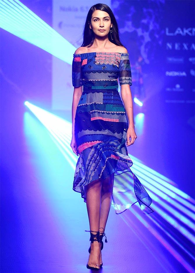 Kangana walks for Pankaj and Nidhi