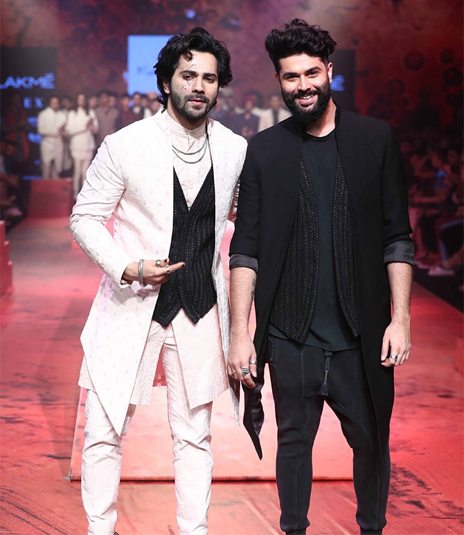 Varun Dhawan walks for Kunal Rawal