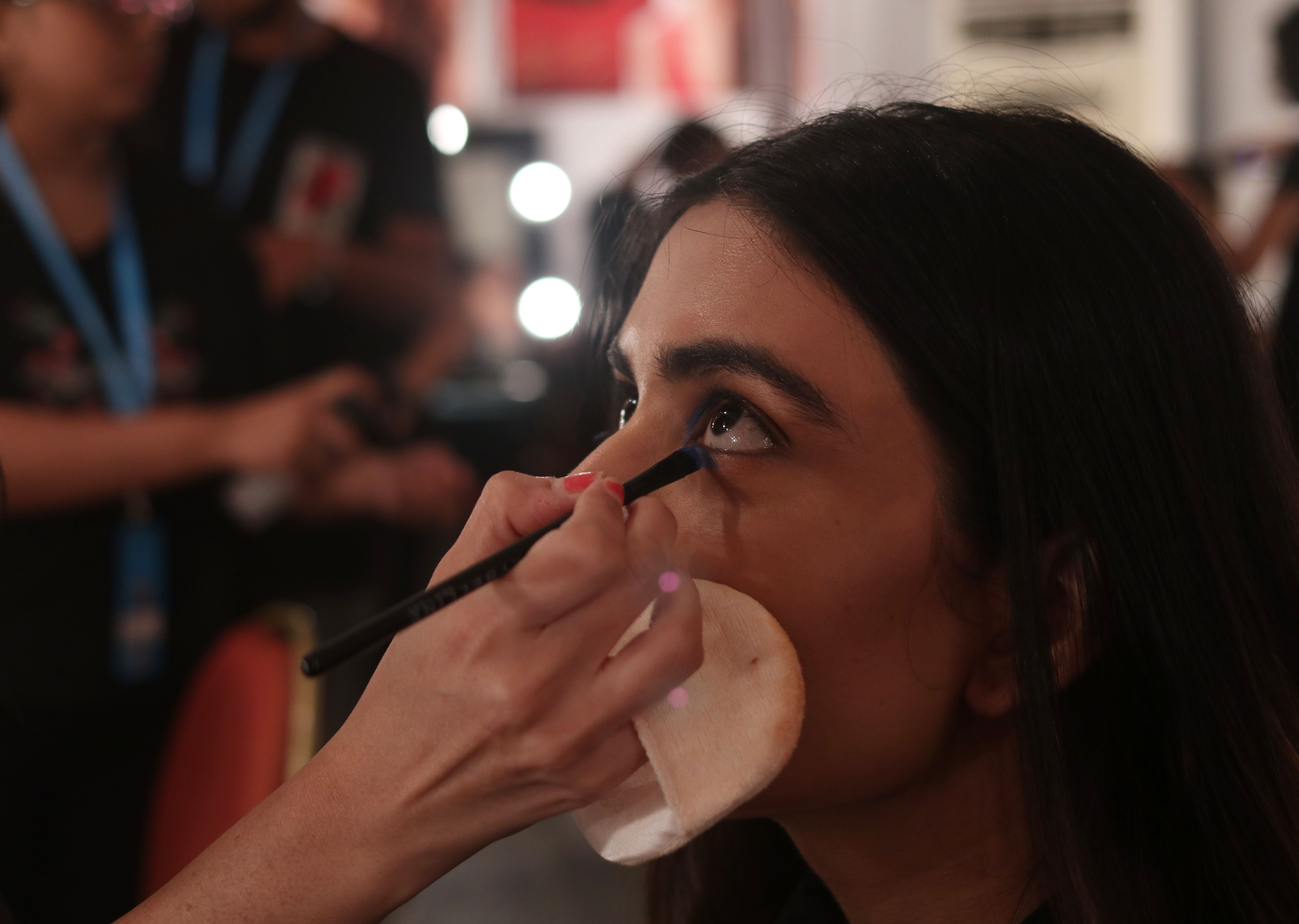 Models backstage at Lakme fashion week summer/resort 2018