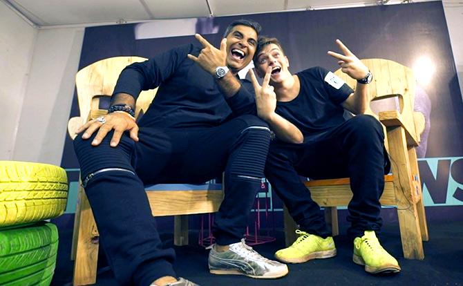 Shailendra Singh with Martin Garrix