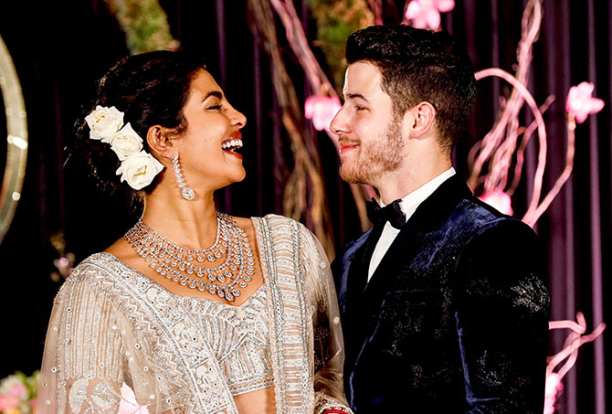 What Priyanka Chopra and Nick Jonas wore to Delhi reception
