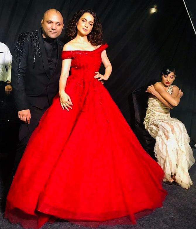 gaurav gupta red gown