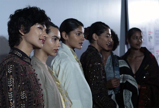 backstage at lakme fashion week