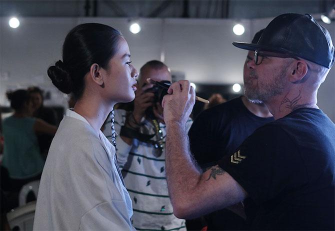 backstage at lakme fashion week