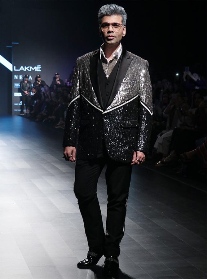 A model in falguni and shane peacock collection at lakme fashion week