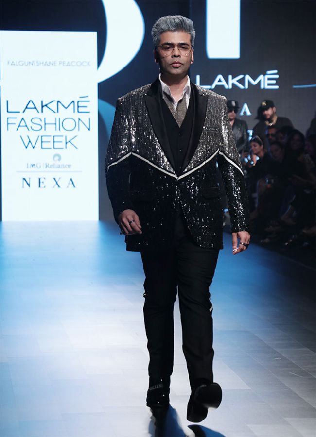 Karan Johar Falguni and Shane Peacock Lakme Fashion Week