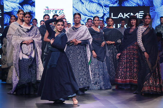 Gaurang Shah's collection at Lakme fashion week summer/resort 2018