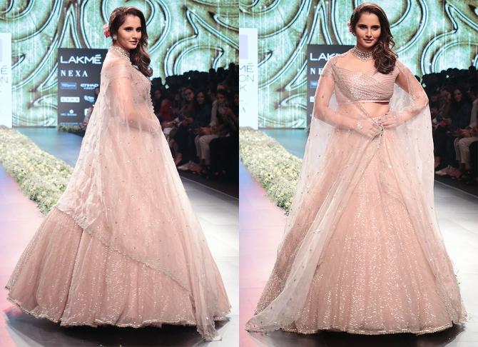 Sania Mirza Anushree Reddy Lakme Fashion Week