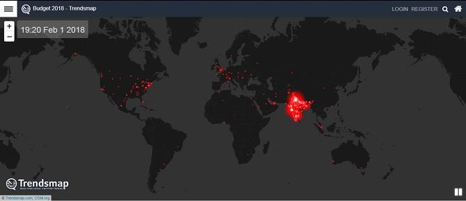 Budget 2018 Twitter trends