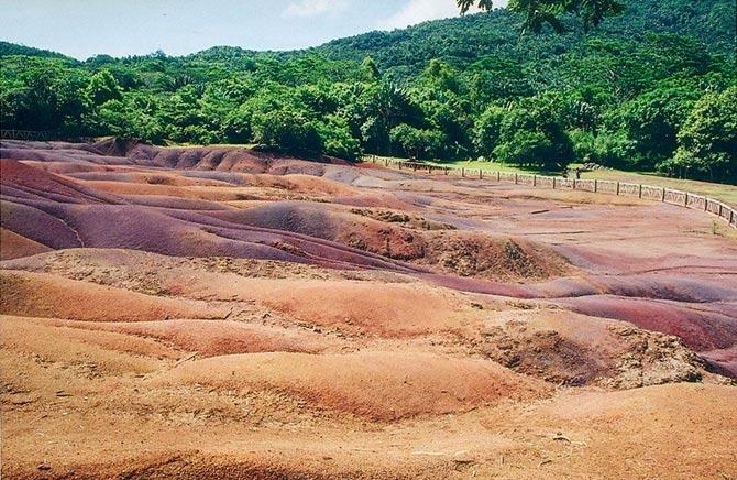 Coloured earths of Chamarel