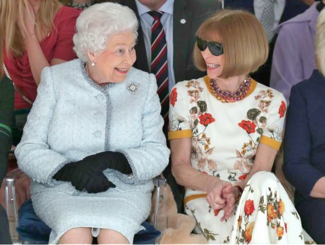 Queen Elizabeth II London Fashion Week