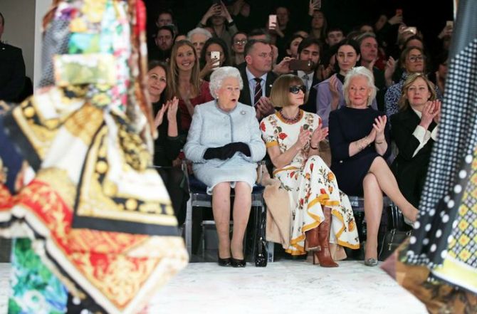 Queen Elizabeth II London Fashion Week