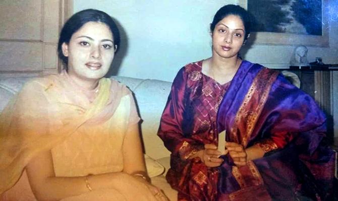 Agnimitra with Sridevi in 2000