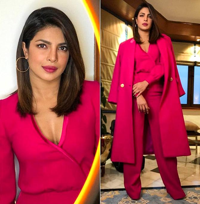 Priyanka Chopra in a suit