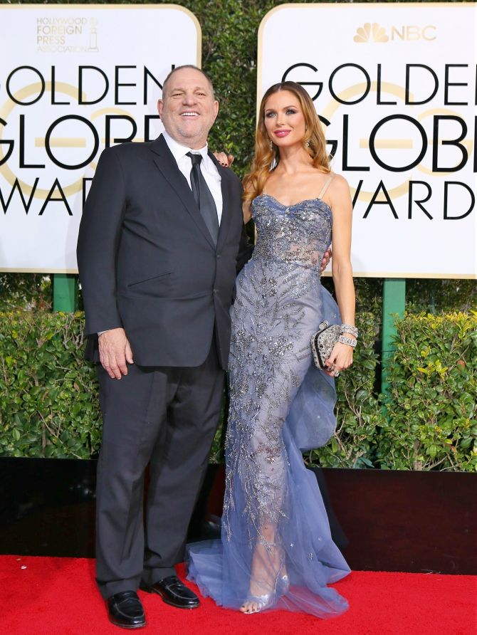 Harvey Weinstein Georgina Chapman Golden Globes