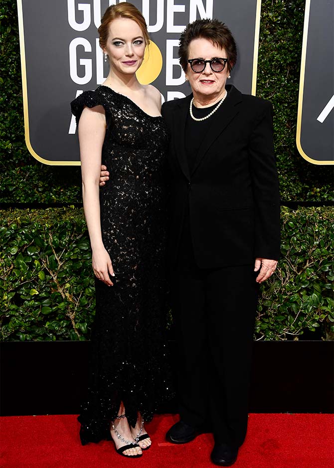 billie jean king Golden Globes