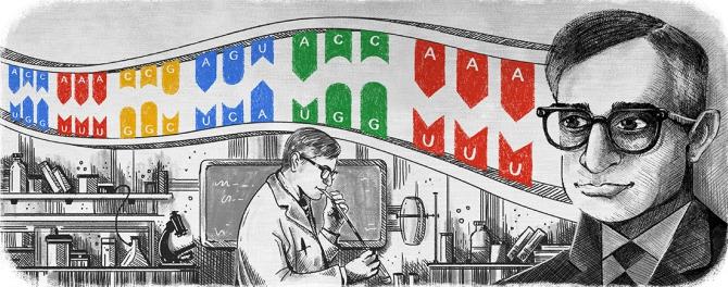 Har Gobind Khorana Google Doodle