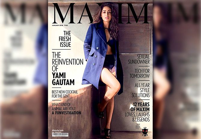 Yami Gautam on Maxim cover