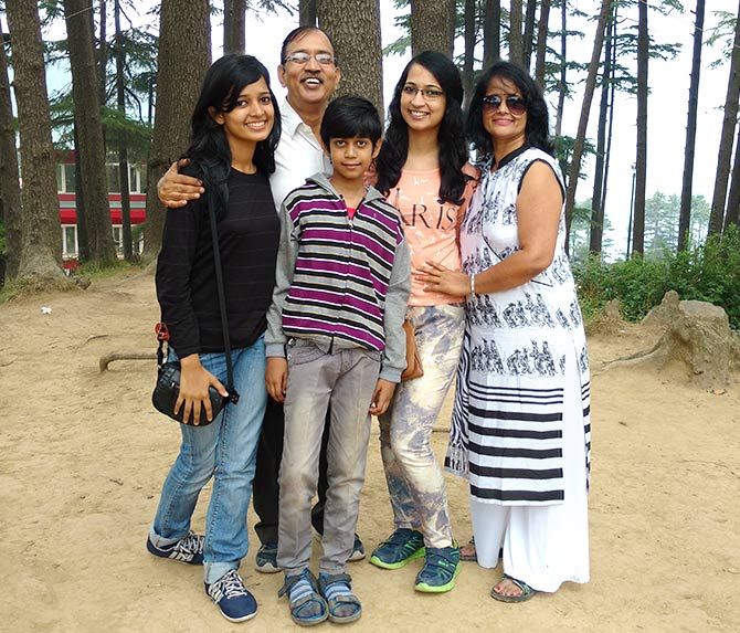 Chhavi Gupta with her family