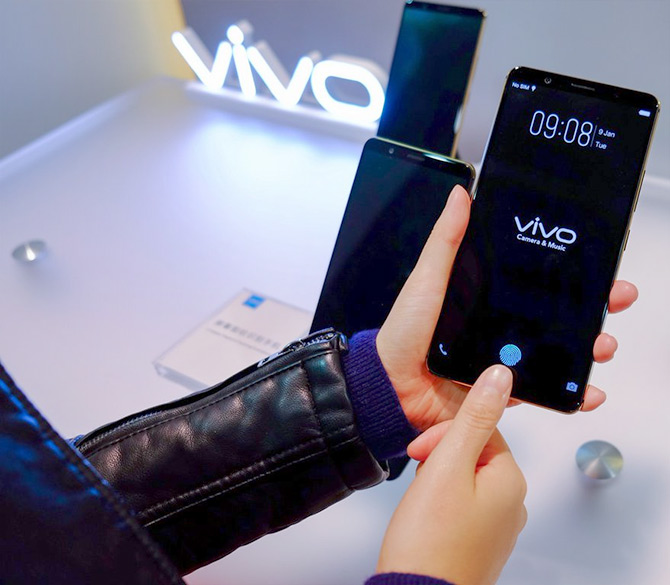 Vivo in-screen fingerprint scanner