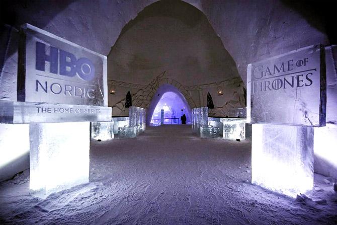 Game of Thrones Ice Hotel Snow Village Lapland Finland