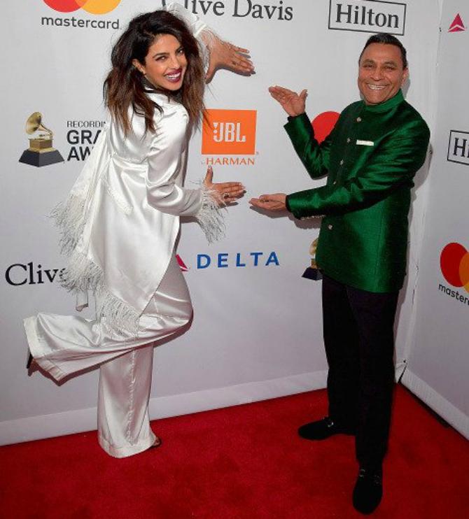 Priyanka Chopra and Dinesh Paliwal Grammy