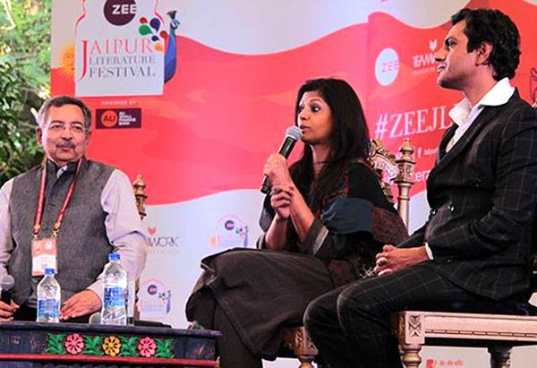 Nandita Das and Nawazuddin at Jaipur Literature Festival