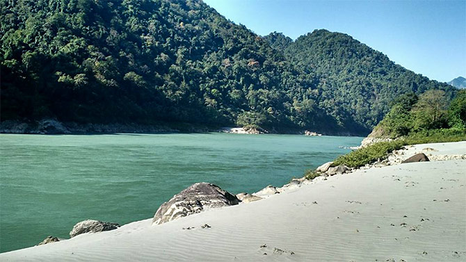 The Siang river. Photograph: Courtesy Arunachal Tourism.