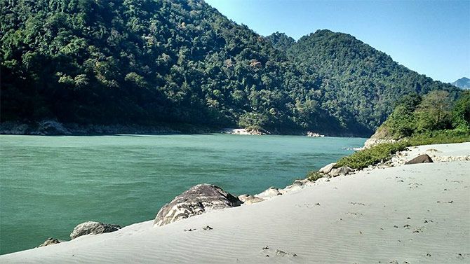 The Siang river. Photograph: Courtesy Arunachal Tourism.