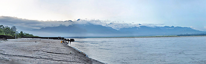 The Siang river. Photograph: Courtesy Arunachal Tourism.