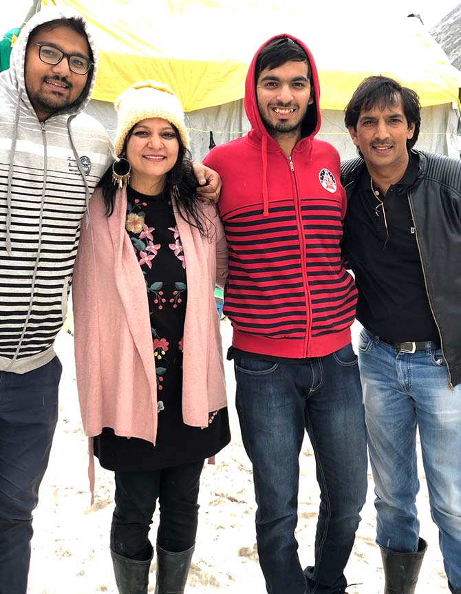 Anmol Garg with family