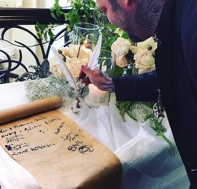 Inside Kat Von D and Leafer Seyer's goth-themed wedding