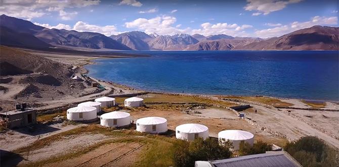 The Hermitage Pangong, Ladakh. Photograph: Courtesy The Hermitage Pangong.