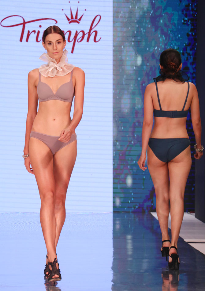 PIX: Lingerie trends hot from the ramp - Rediff.com