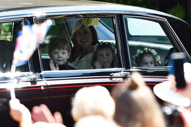 Bridesmaids and pageboys at royal wedding