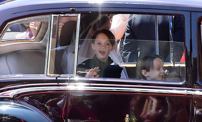 Bridesmaids and pageboys at royal wedding