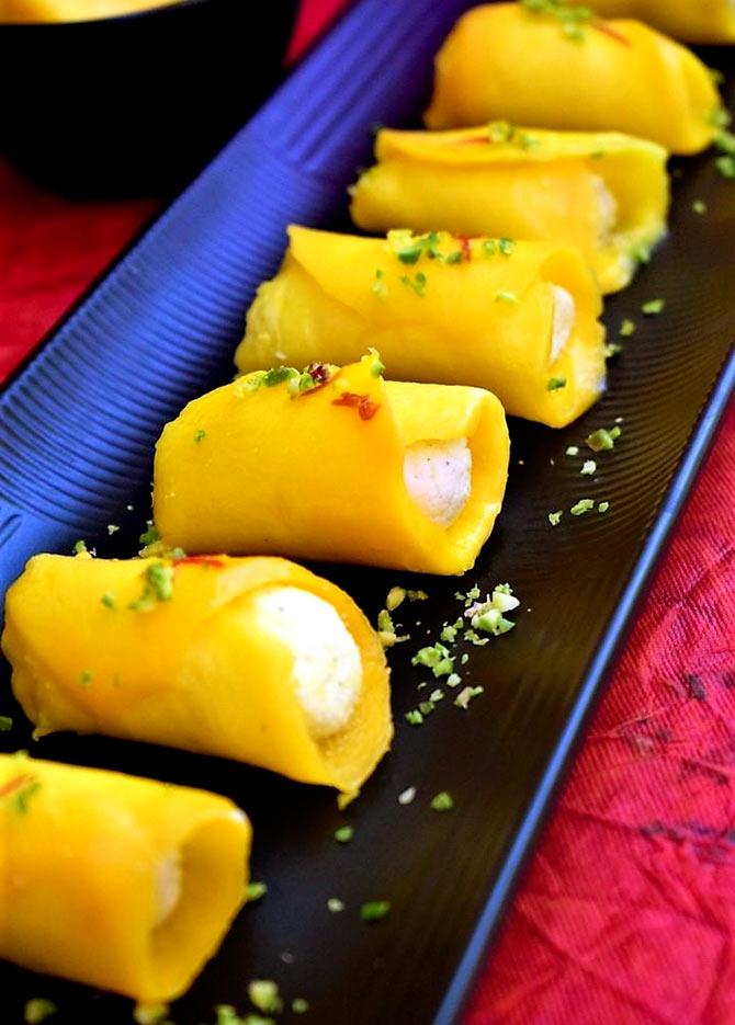 Mango Paneer Roll