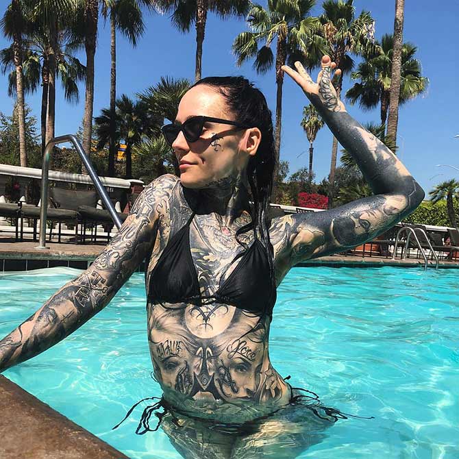 Tattoos in women covered 150+ Female