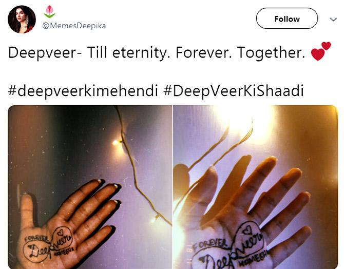 DeepVeer mehndi