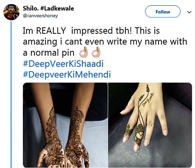 DeepVeer mehndi