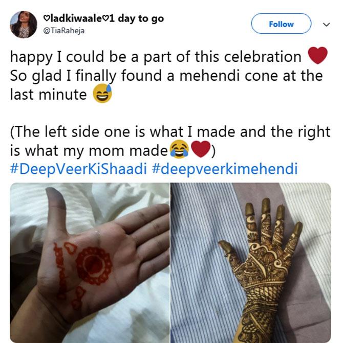 DeepVeer mehndi