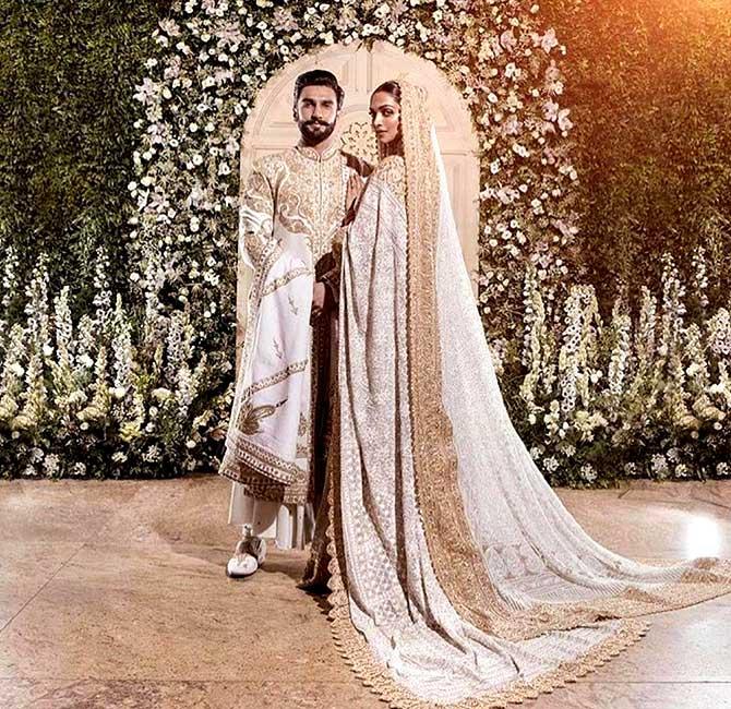 Deepika and Ranveer Singh at their Mumbai reception