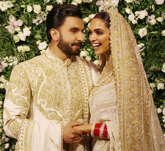 Deepika and Ranveer Singh at their Mumbai reception