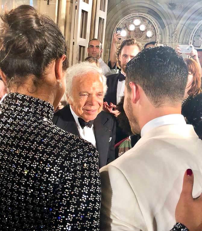 Priyanka and Nick with Ralph Lauren