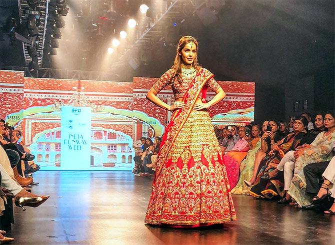 Shazahn Padamsee at India Runway Week 2019