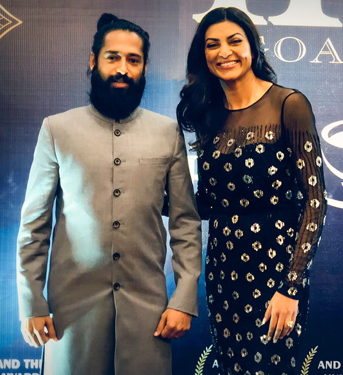 Grand Master Akshar with Sushmita Sen