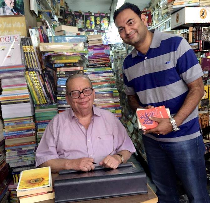 Rajeev Palanki with Ruskin Bond